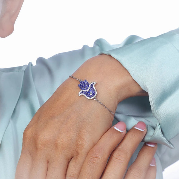 Silver Sacred Palm Bracelet - tassyasilver.com