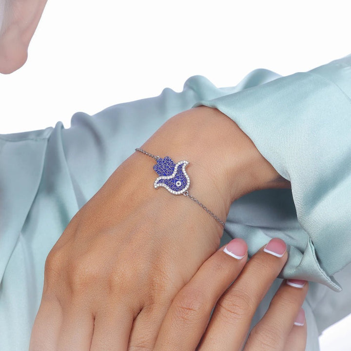 Silver Sacred Palm Bracelet - tassyasilver.com
