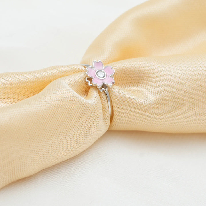 Silver Sakura Shine Ring - tassyasilver.com