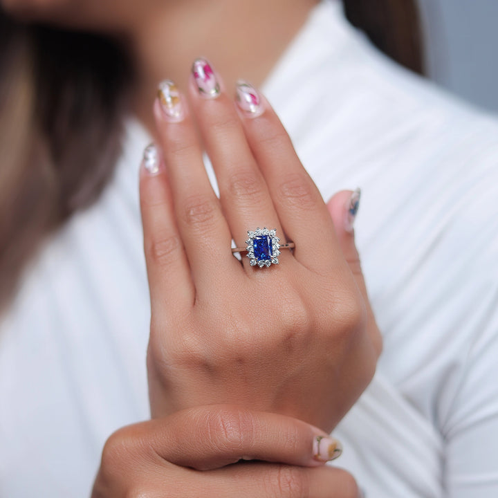 Silver Sapphire Glow Ring - tassyasilver.com