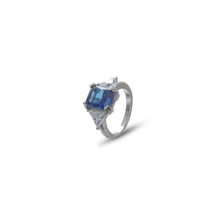 Silver Sapphire Majesty Ring - tassyasilver.com