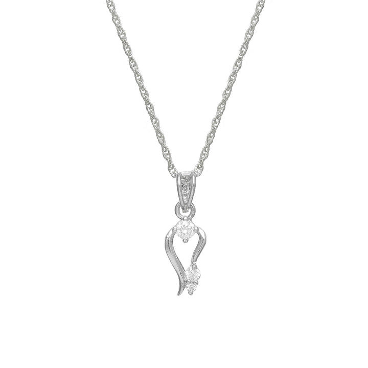 Silver Serene Embrace Chain Pendant - tassyasilver.com