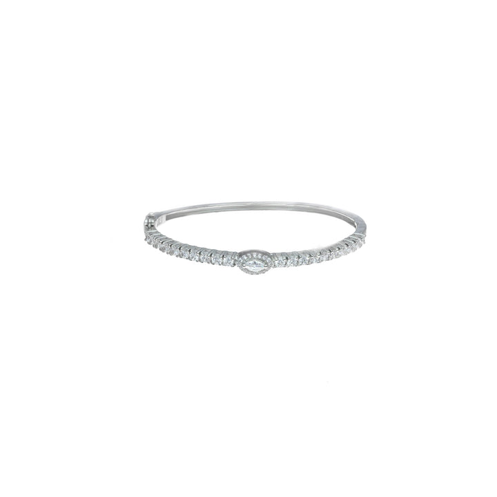 Silver Simply Diamond Halo Kada - tassyasilver.com