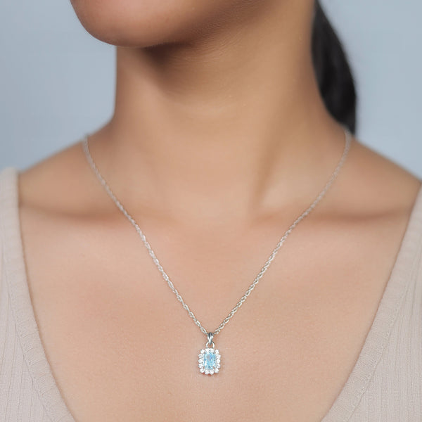 Silver Sky fire Glint Chain Pendant - tassyasilver.com