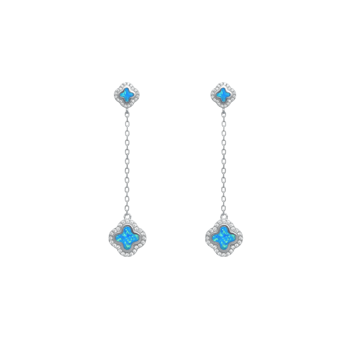 Silver Sky Opal Drop Earrings - tassyasilver.com