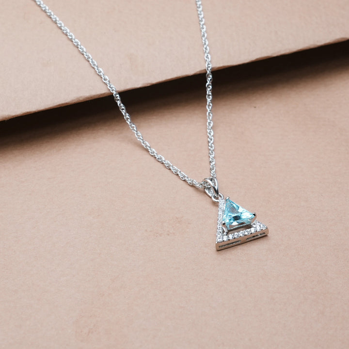 Silver Sky Prism Chain Pendant - tassyasilver.com