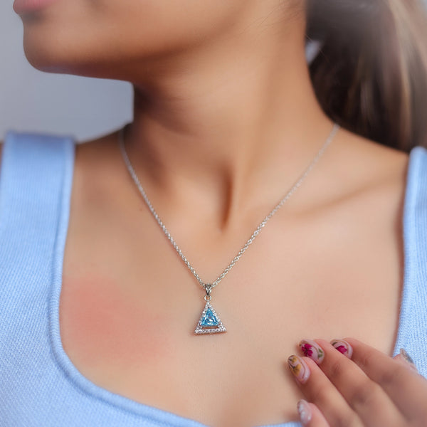 Silver Sky Prism Chain Pendant - tassyasilver.com