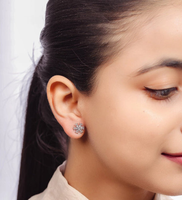 925 Silver Snowfall Sparkle Earring