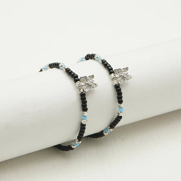 Silver Sparkle Butterfly Baby Bracelet - tassyasilver.com