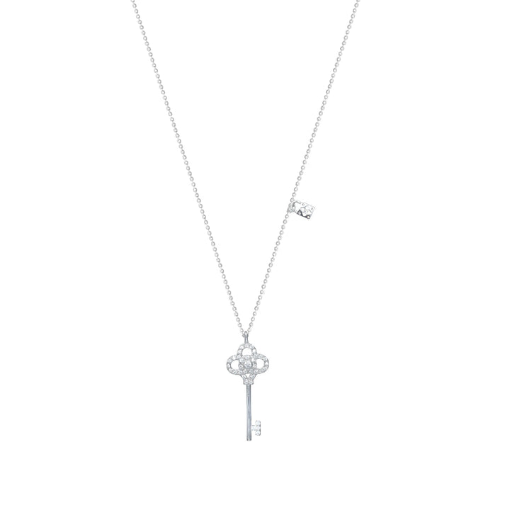Tassya Silver Sparkling Key Chain Pendant for women