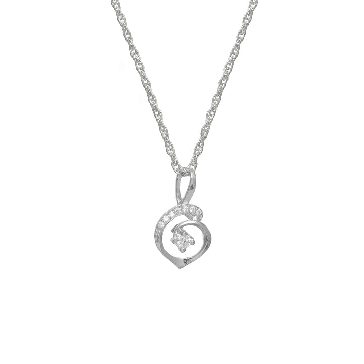 Silver Spiral Grace chain pendant - tassyasilver.com