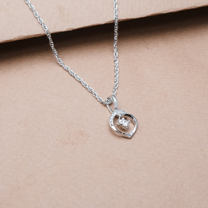 Silver Spiral Grace chain pendant - tassyasilver.com