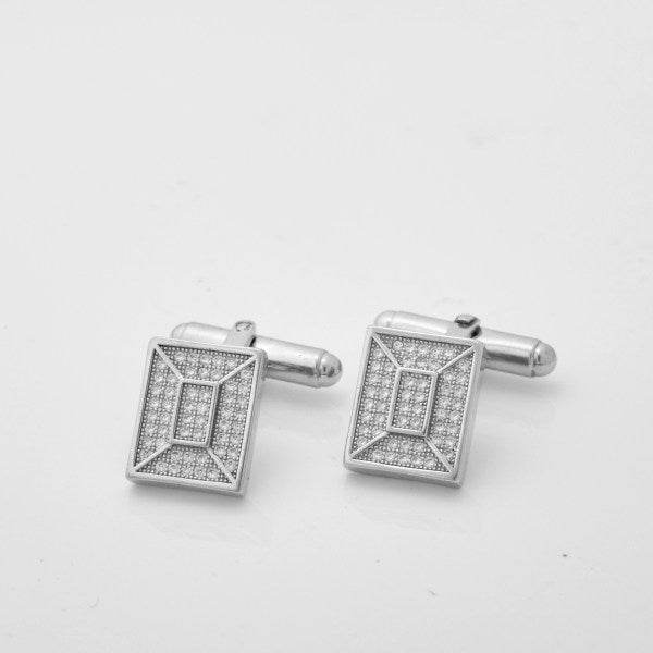 Silver Square Elegance Cufflinks - tassyasilver.com