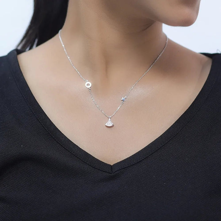 Silver Starbound Rocket Chain Pendant - tassyasilver.com