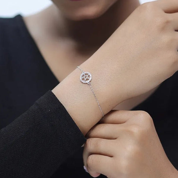 Silver Starlight Circle Bracelet - tassyasilver.com