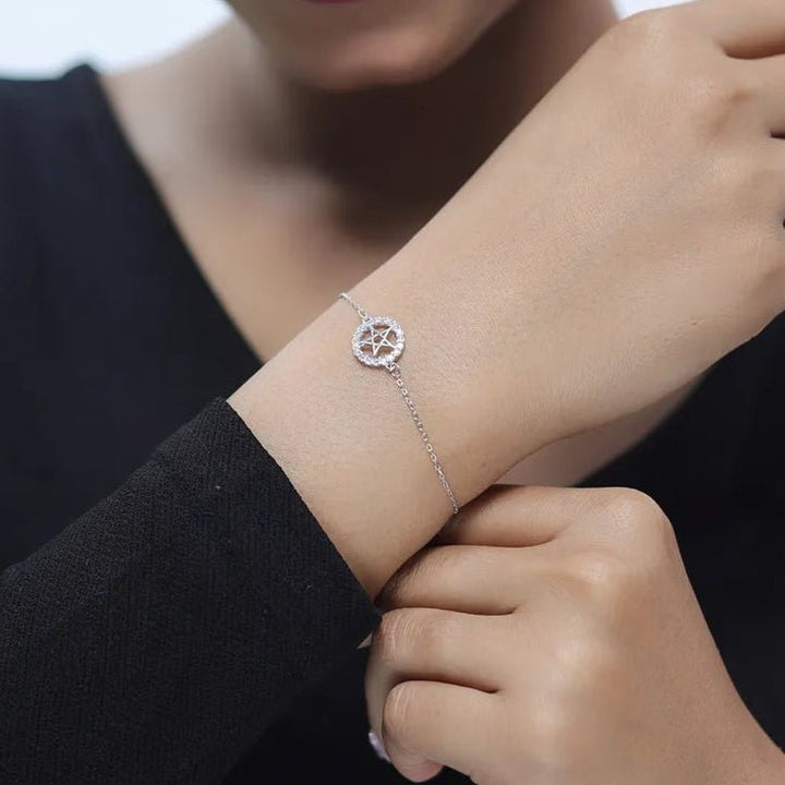 Silver Starlight Circle Bracelet - tassyasilver.com