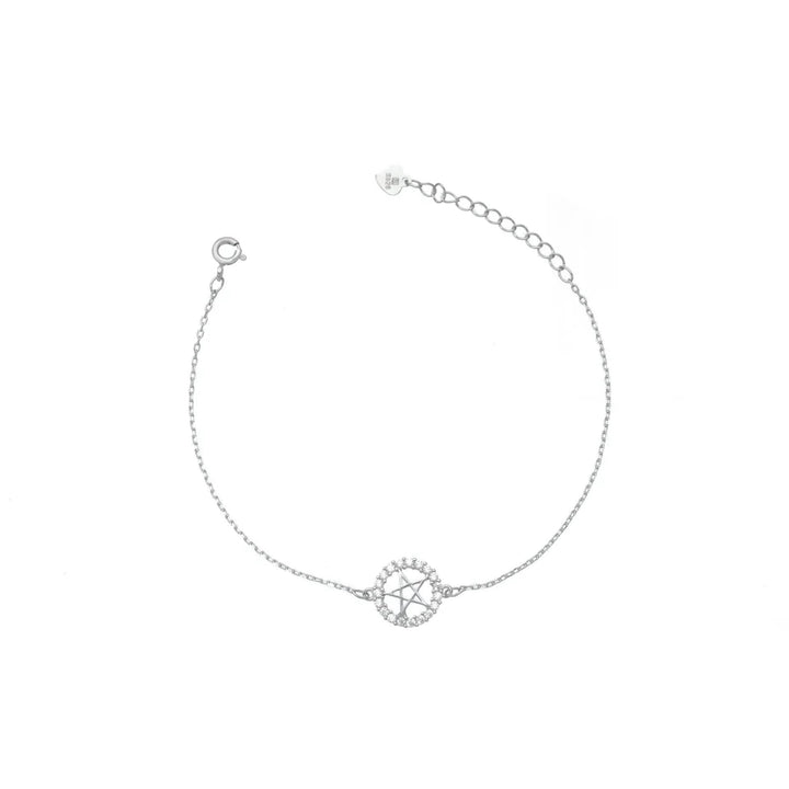 Silver Starlight Circle Bracelet - tassyasilver.com