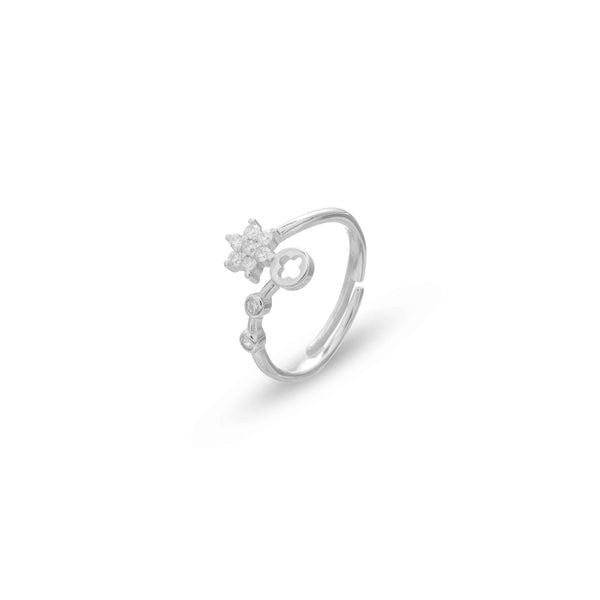 Silver Starlit Key Ring - tassyasilver.com