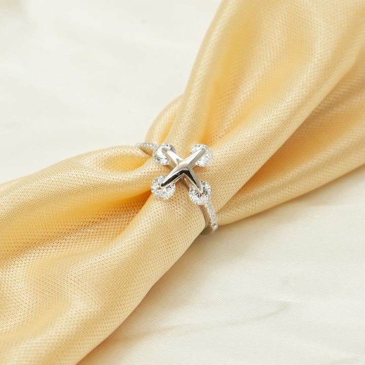 Silver Stellar Cross Ring - tassyasilver.com