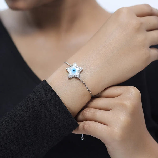 Tassya Silver silver Stellar Shield bracelet in 925 sterling silver