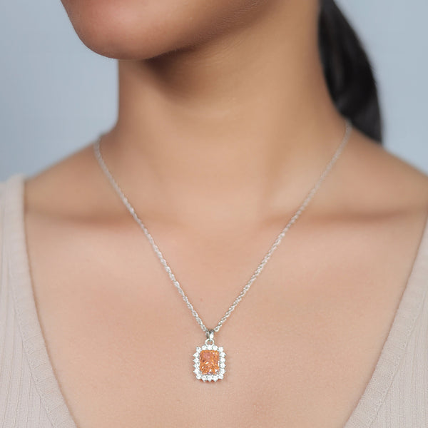 Silver Sunset Blaze Chain Pendant - tassyasilver.com