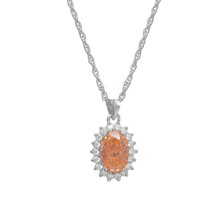 Silver Sunset Glow Chain Pendant - tassyasilver.com