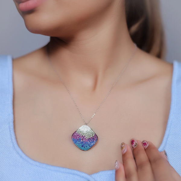 Silver Sunset Horizon Chain Pendant - tassyasilver.com