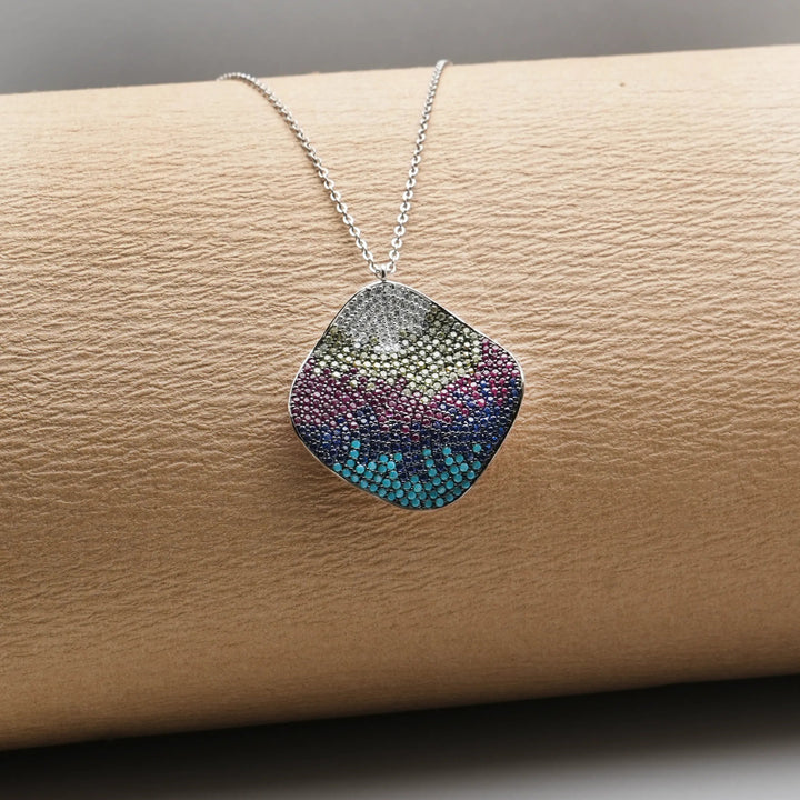 Silver Sunset Horizon Chain Pendant - tassyasilver.com
