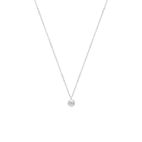 925 Silver Timeless Pearl Drop Chain Pendant