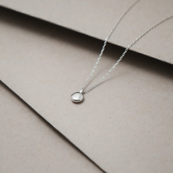 Silver Timeless Pearl Drop Chain Pendant - tassyasilver.com