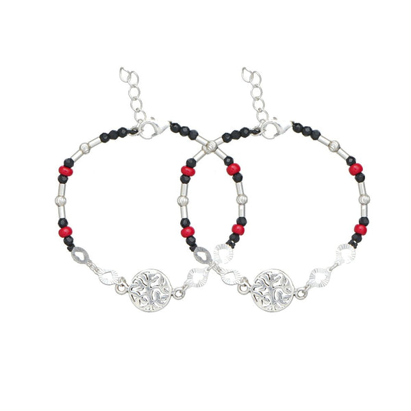 Silver Tree Motif Baby Bracelet - tassyasilver.com
