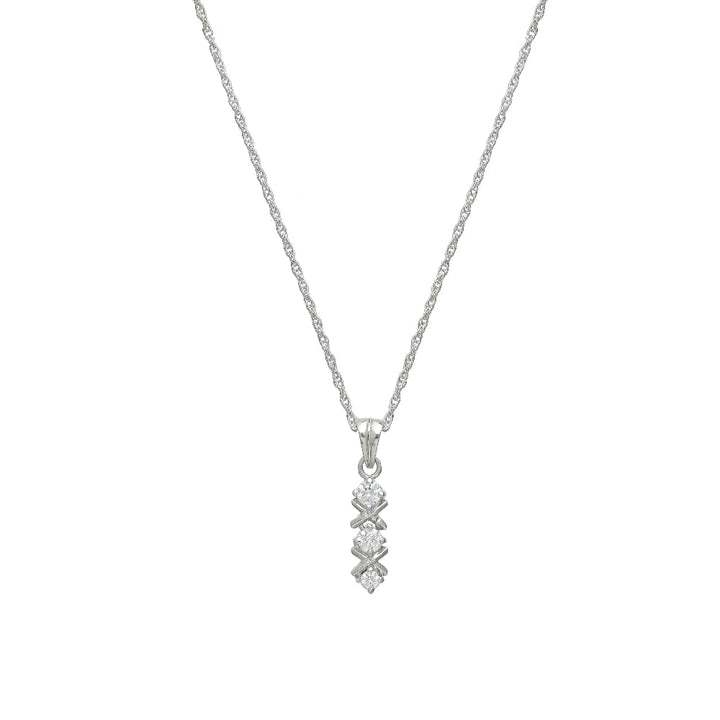 Silver Triple Glow Chain Pendant - tassyasilver.com
