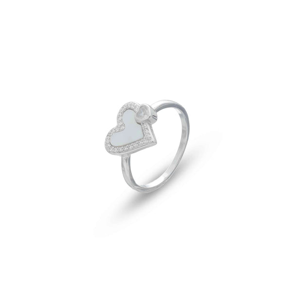 Silver Twin Love Whisper Ring - tassyasilver.com