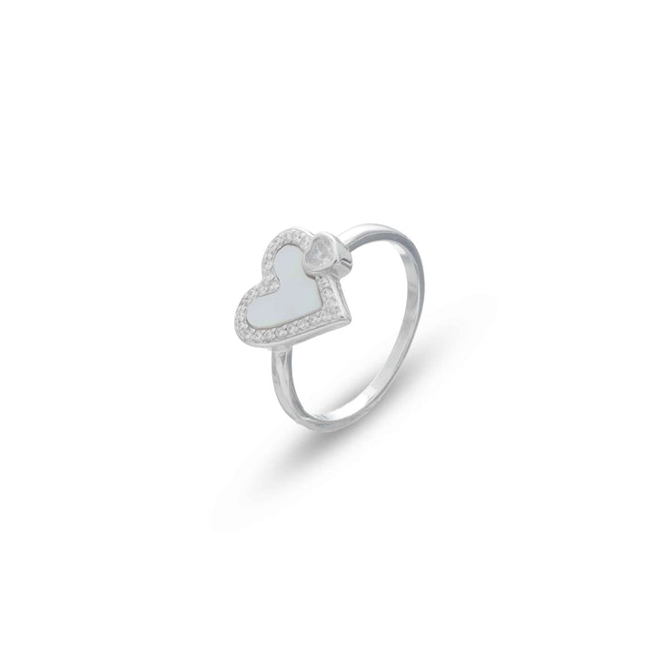 Silver Twin Love Whisper Ring - tassyasilver.com