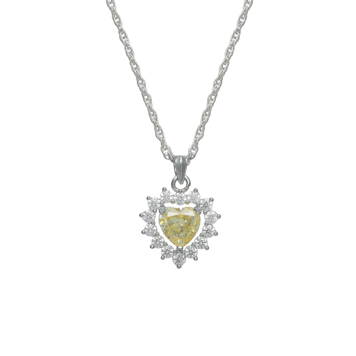 Silver Twirl Heart Chain Pendant - tassyasilver.com
