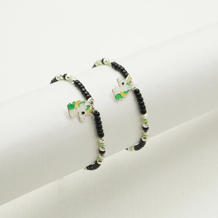 Silver Unicorn Charm Baby Bracelet - tassyasilver.com