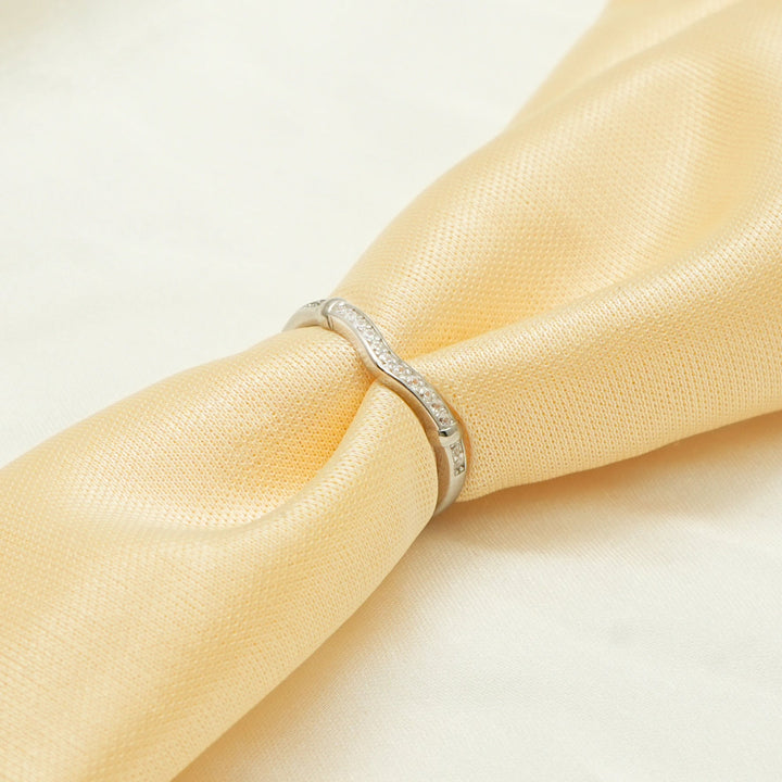 Silver Wave Sparkle Ring - tassyasilver.com