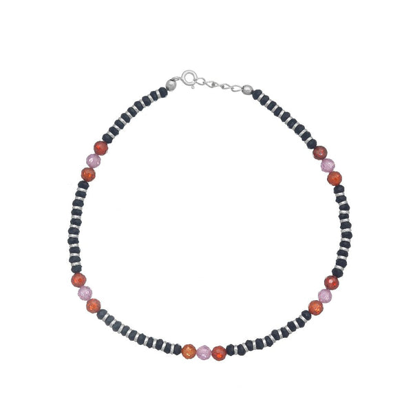Silver Yin Yang Anklet - tassyasilver.com