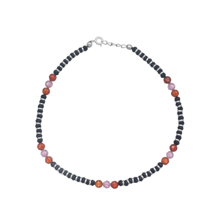 Silver Yin Yang Anklet - tassyasilver.com