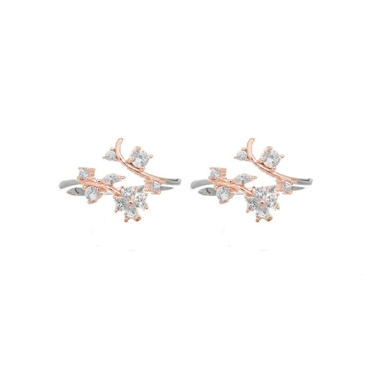 Snow Blossom Toe Rings - tassyasilver.com