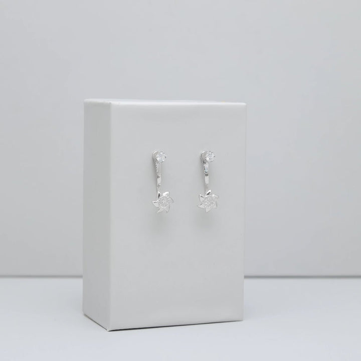 Sparkle Bloom Drop Earrings - tassyasilver.com
