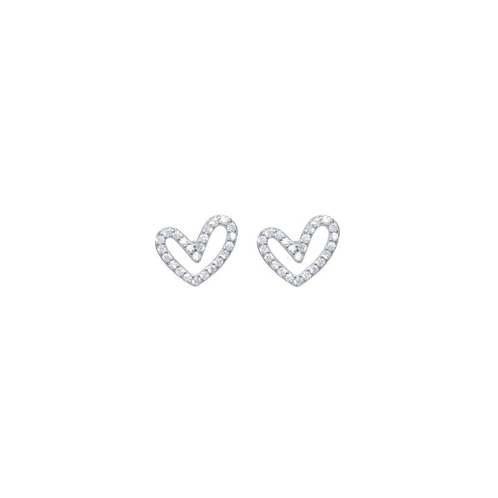 Sparkling Heart Earrings - tassyasilver.com