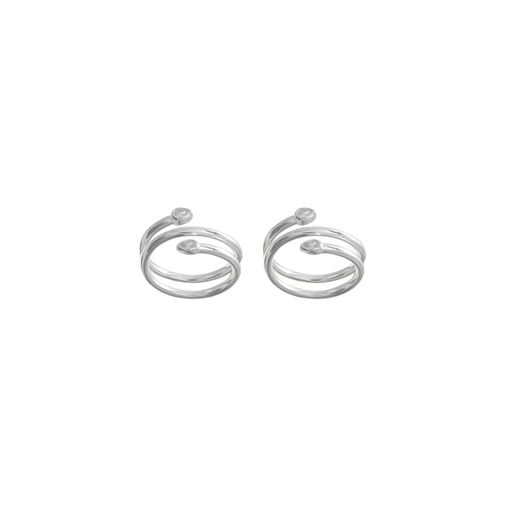 Spiral Shine Toe Ring - tassyasilver.com