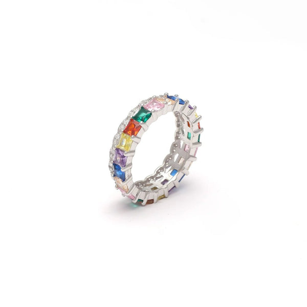 Square Cut Colourful Band - tassyasilver.com