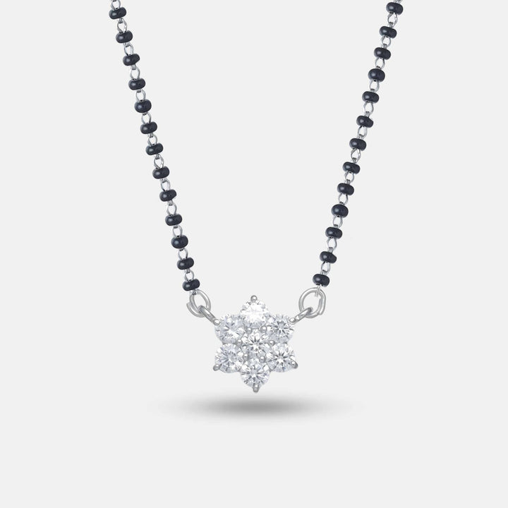 925 silver Starlight Cluster mangalsutra – Tassya Silver