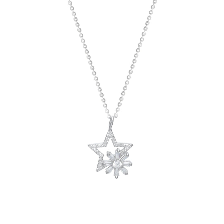 Starry Sparkle Chain Pendant - tassyasilver.com