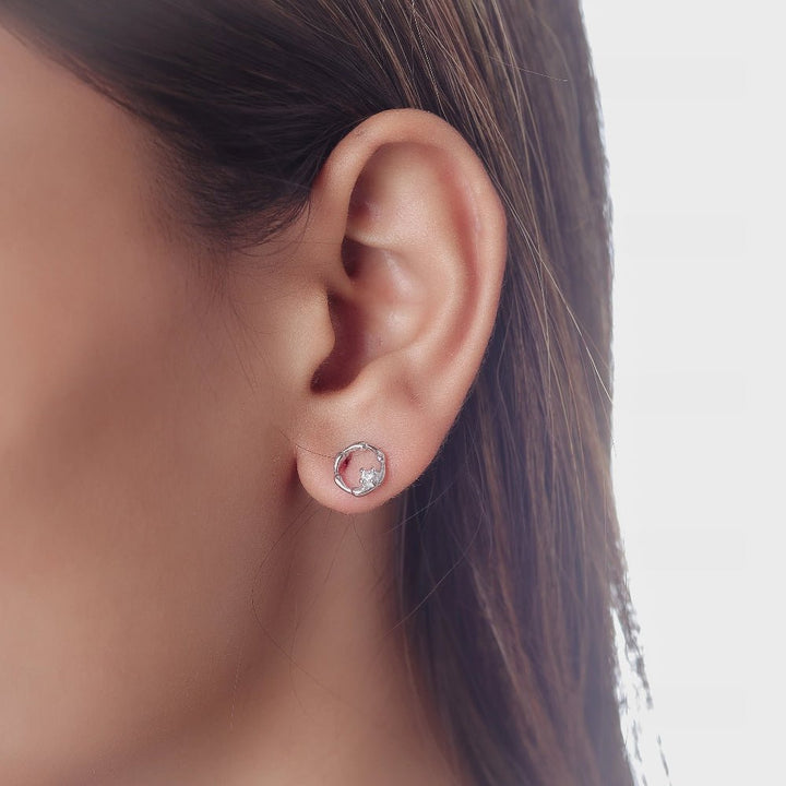 Twisted Glow Studs - tassyasilver.com