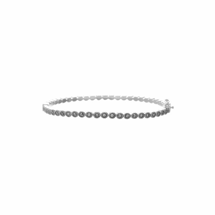 Vintage Sunburst Silver Kada - tassyasilver.com