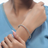 Tassya Silver Vintage Sunburst Kada