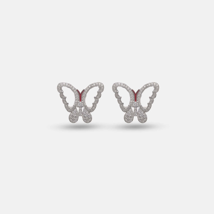 Tassya Silver Wings of Grace Studs